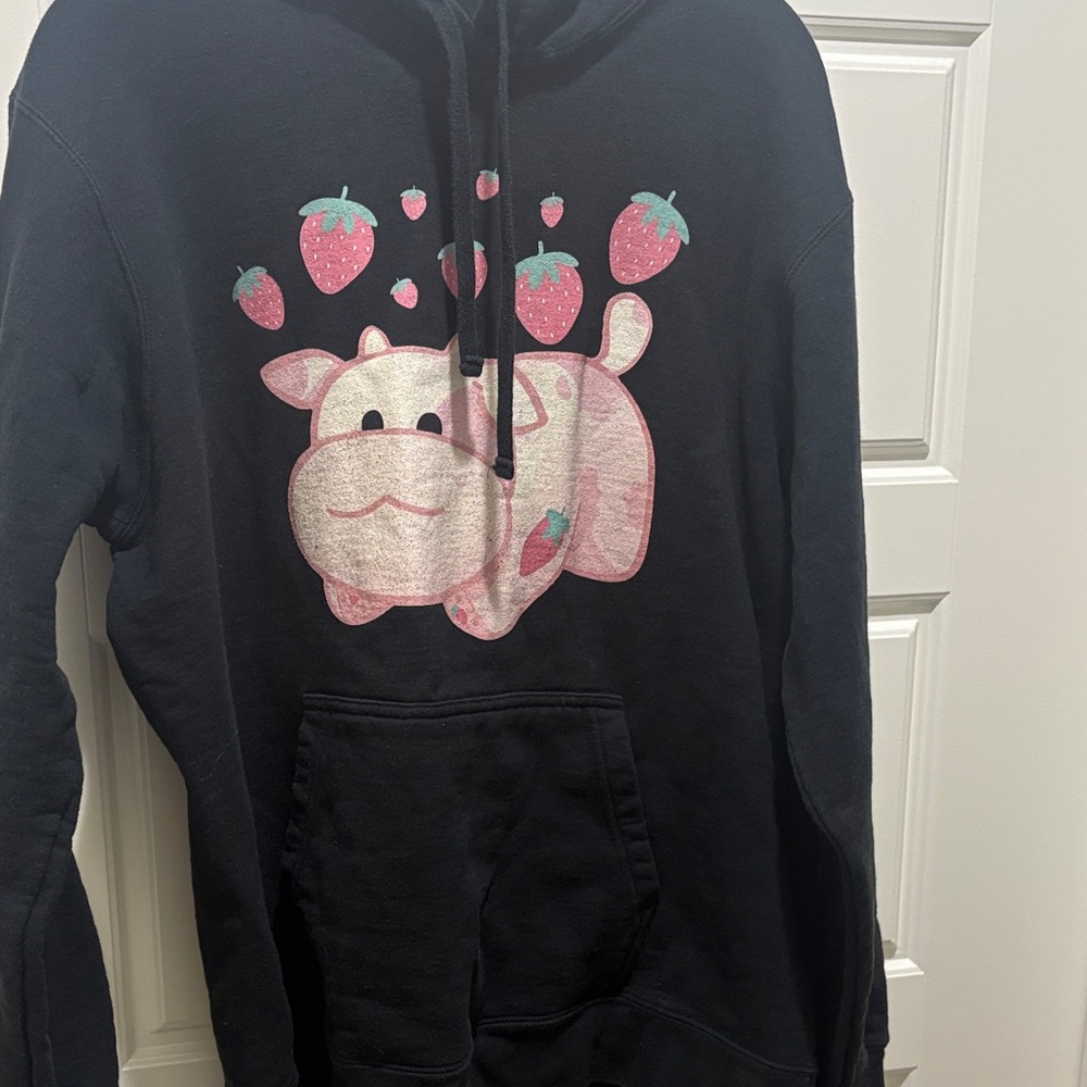 Cute Strawberry Cow Hoodie